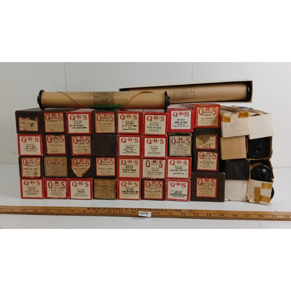 QTY OF PIANO ROLLS - INCL "THIS OLE HOUSE", "THE ABA DABA HONEYMOON", ETC