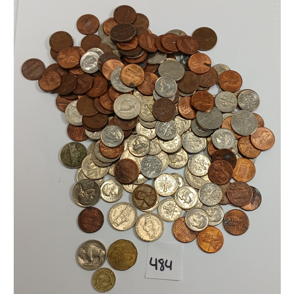 QTY OF U.S. PCS & TOKENS - INCL BUFFALO NICKELS