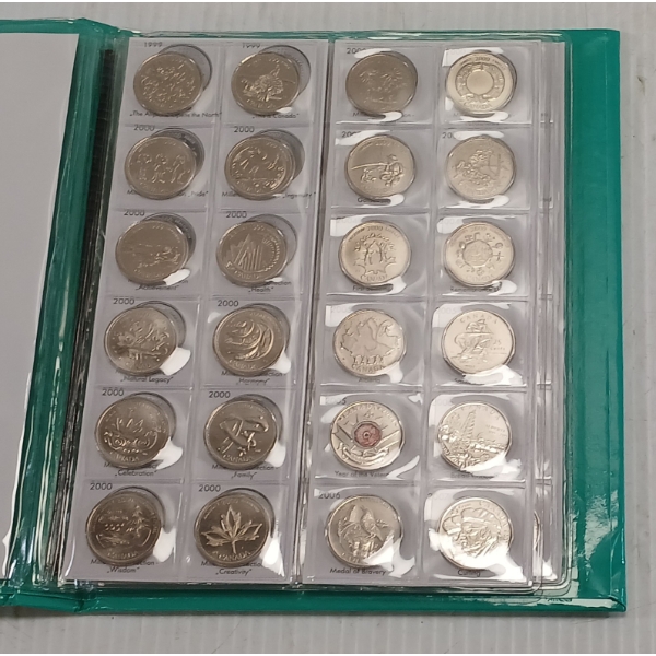 CANADIAN 25 CENTS COMMEMORATIVE COINS BOOKLET