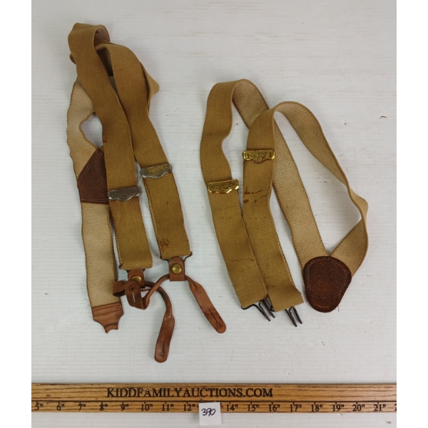 LOT OF 2 - WWII CDN POLICE SUSPENDERS