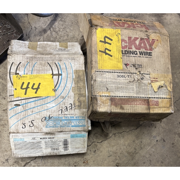 LOT OF 3 - ROLLS OF WELDING WIRE - MARKED 308L-T1 / 308L-SI