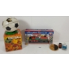Image 2 : LOT OF 5 - FOOTBALL MONEY BANK & LIONEL BATTERY OP SNOWFLAKE EXPRESS, ETC.