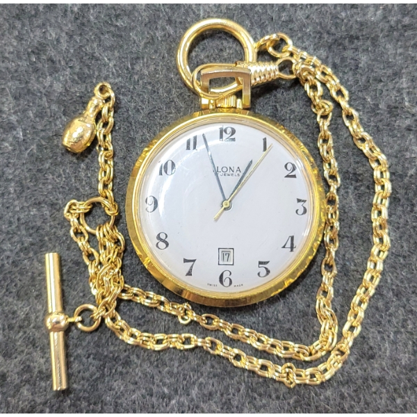 ILONA POCKET WATCH W/ CHAIN - 17J