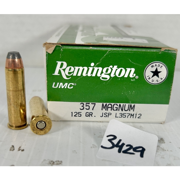 AMMO: 50X REMINGTON .357 MAG 125 GR. SP 