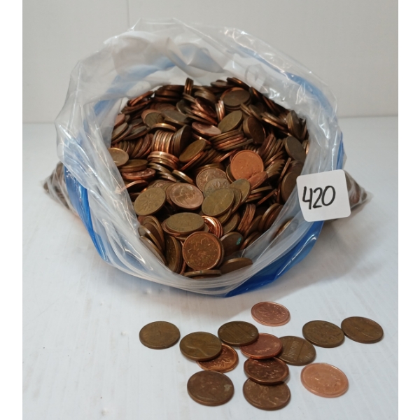 QTY OF MIXED YEARS U.S & CDN PENNIES