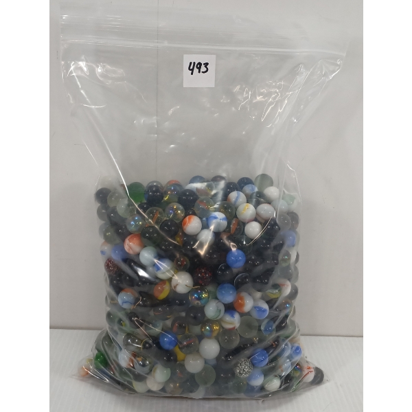 LRG QTY OF MARBLES - 8LBS