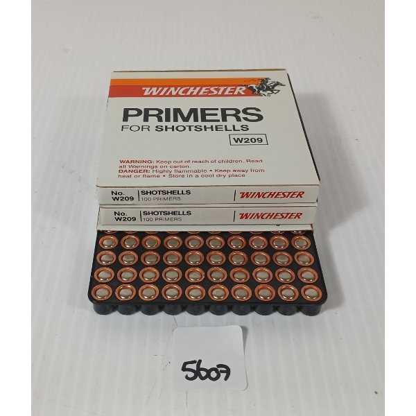 PRIMERS: APPROX 300X WINCHESTER NO. W209 SHOTSHELL PRIMERS