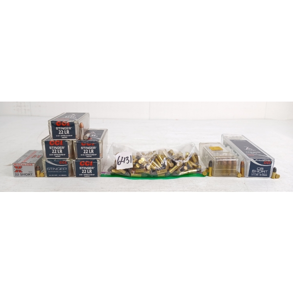 AMMO: APPROX 380X MIXED .22S & LR