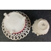 Image 4 : LOT OF 2 - VISTA ALEGRE RETICULATED PORCELAIN BASKET & BELLEEK CASTLE NEPTUNE SHELL VASE