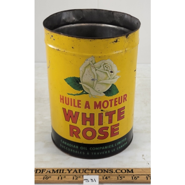 WHITE ROSE MOTOR GAL OIL CAN