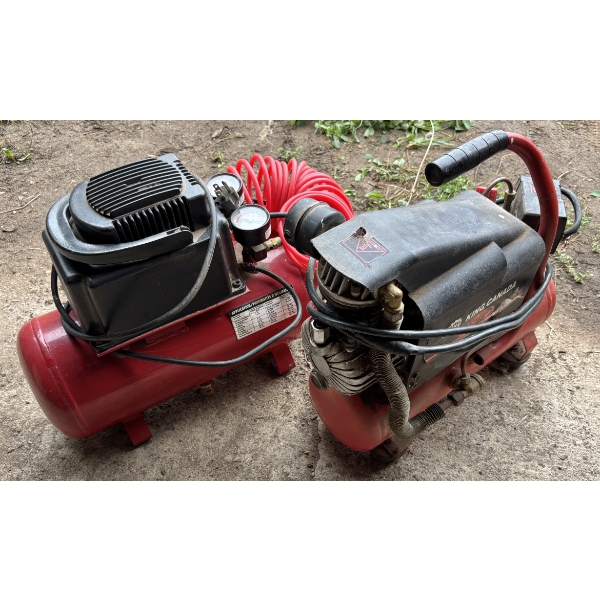LOT OF 2 - KING & JOB MATE AIR COMPRESSORS - WORKING