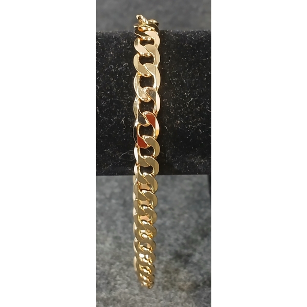 14K GOLD PLATED CUBAN LINK ANKLET
