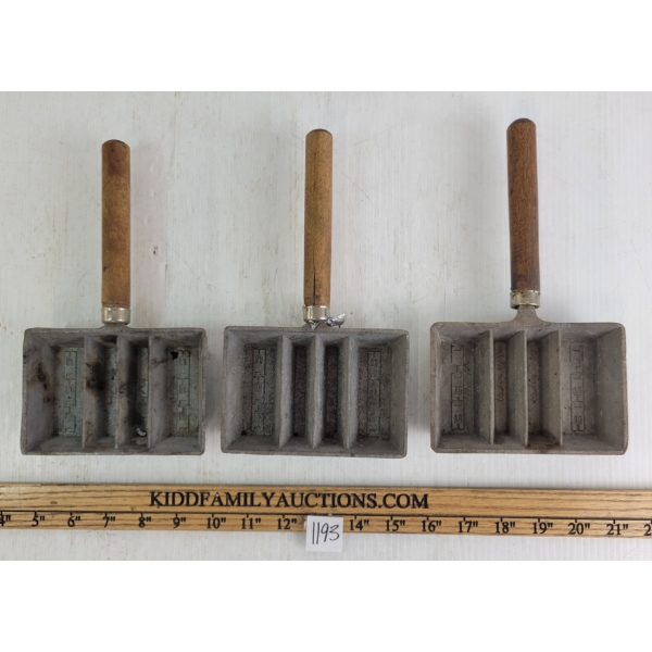 LOT OF 3 - LEE INGOT MOULDS - NO. 90029