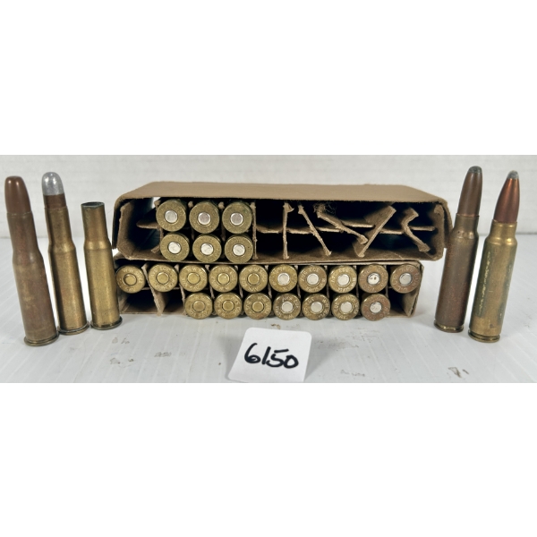 AMMO / BRASS: 19X LIVE & 1X BRASS .303 SAV & 8X .300 SAV - MIXED