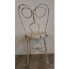 Image 5 : PAINTED WROUGHT IRON PARLOR CHAIR