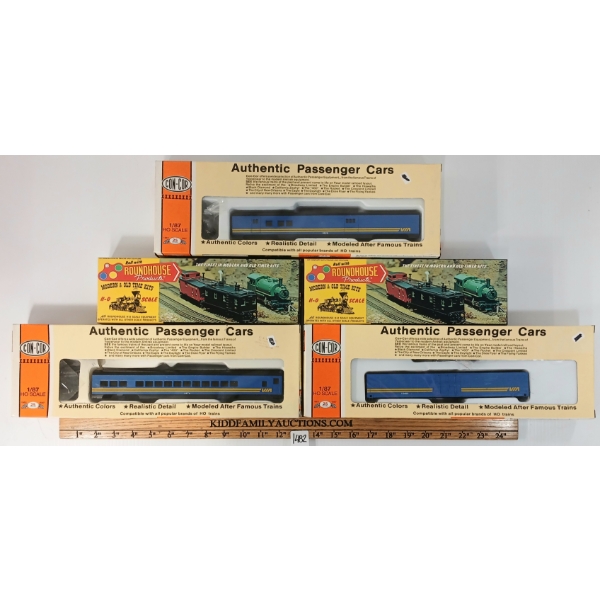 LOT OF 5 - CON-COR & ROUNDHOUSE HO SCALE MODEL TRAIN KITS - CP & VIA