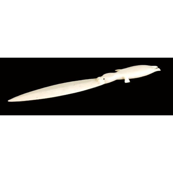 SEAL MOTIF KNIFE BY UNKNOWN ARTIST - ANTLER 