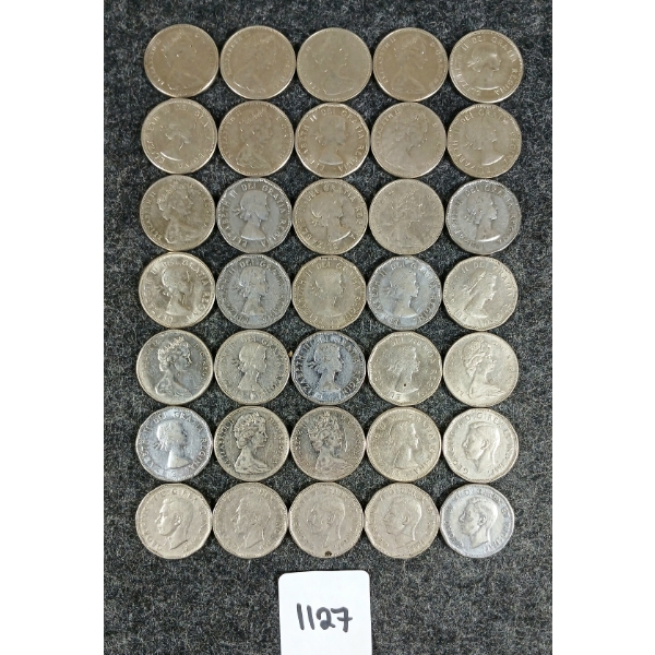 QTY OF 1945-1974 CDN 5 CENT COINS