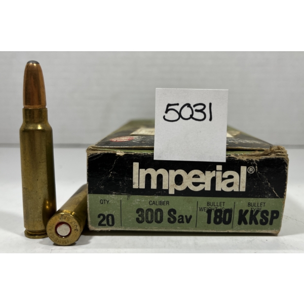 AMMO: 20X IMPERIAL .300 SAV - 180 GR - KKSP