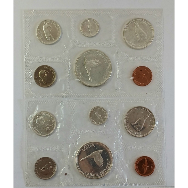 LOT OF 2 - 1967 RCM MINT COIN SETS