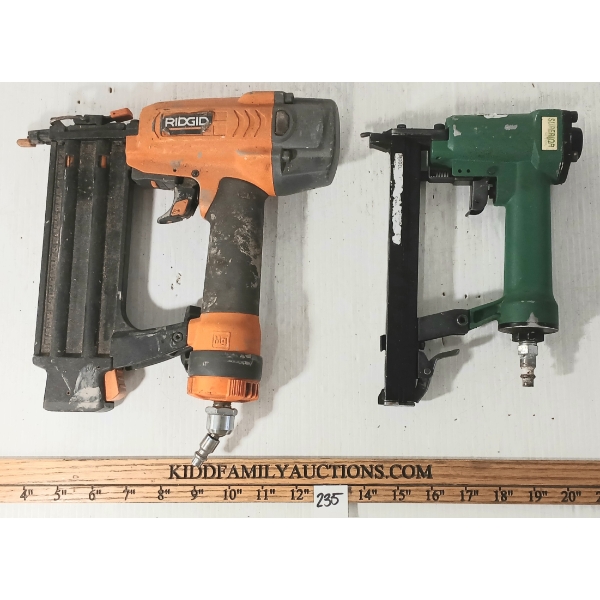 LOT OF 2 - RIGID BRAD NAILER & SUPERIOR NAIL GUN