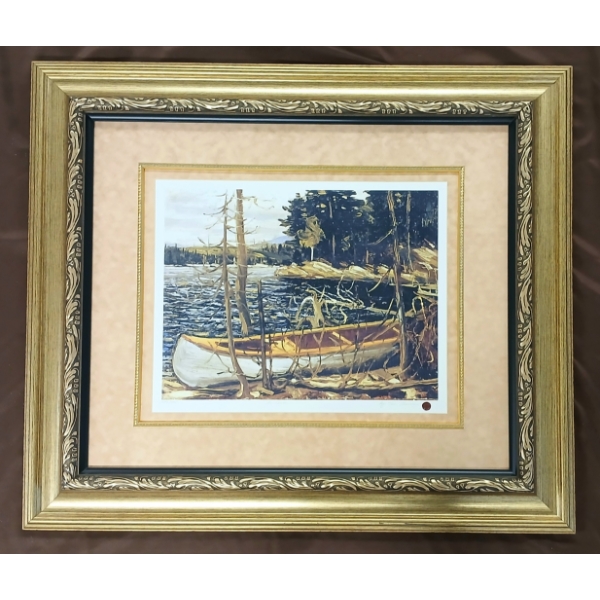 "THE CANOE" BY TOM THOMSON (1877 - 1917) - FRAMED PRINT