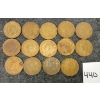 Image 2 : LOT OF 14 - 1942 & 1943 5 CENT TOMBACS