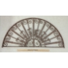 Image 1 : HAND FORGED WROUGHT IRON FANLIGHT TRANSOM GRILLE
