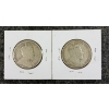 Image 2 : LOT OF 2 - 1909 CDN 50 SILVER COINS