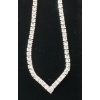 Image 3 : PLATINUM PLATED PRINCESS CUT TENNIS NECKLACE