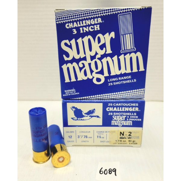 AMMO: 50X CHALLENGER 12 GA 3 IN NO 2