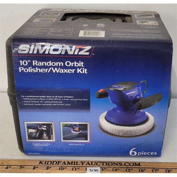 SIMONIZ 10IN RANDOM ORBIT POLISHER/WAXER KIT