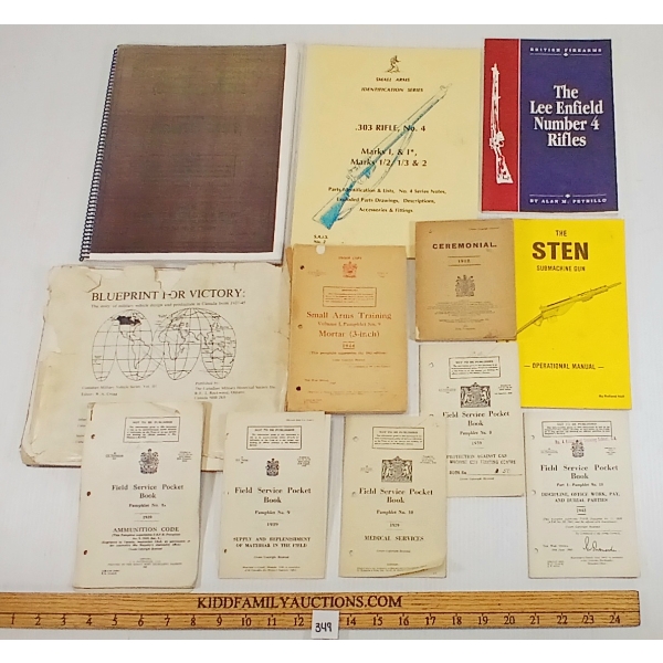 JOB LOT - POCKET BOOKS, PAMPHLETS & MANUALS - INCL FIELD SERVICE & BLUEPRINT FOR VICTORY, ETC