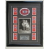 Image 1 : MAURICE RICHARD #9 AUTOGRAPH, PATCH & PHOTO - FRAMED