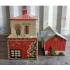 Image 9 : LOT OF 4 - TIN LITHO HOUSES
