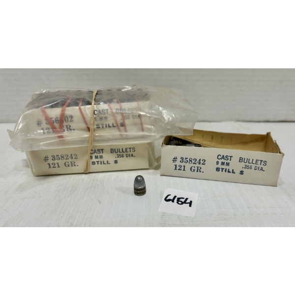 BULLETS: APPROX 220X 9 MM (.356 IN DIA) 121 GR CAST