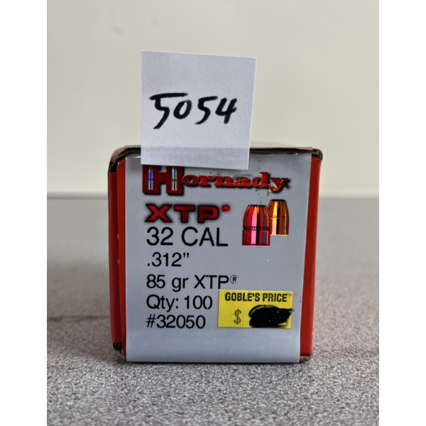 BULLETS: 100X HORNADY .312 85GR. XTP - SEALED