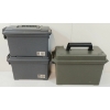 Image 2 : LOT OF 3 - PLASTIC AMMO CANS