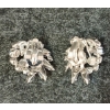 Image 4 : LOT OF 2 - SHERMAN BLUE TONE CLIP-ON EARRINGS & BROOCH