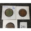 Image 2 : LOT OF 3 - 1858 & 1859 CDN LARGE CENTS