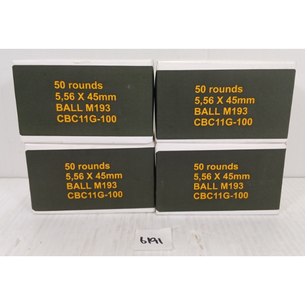 AMMO: 200X CBC 5.56X45MM BALL - SEALED