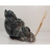Image 5 : HUNTER PLUCKING BIRD BY TIMOTHY NAYOUMEALOOK (PRS CDN ARTIST) - ANTLER & STONE
