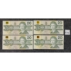 Image 1 : LOT OF 4 - 1991 CDN $20 BANKNOTES - SEQUENTIAL