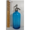 Image 3 : FRANCO AMERICAN BOTT. CO NEW YORK REGISTERED - COBALT BLUE ACID-ETCHED - SELTZER BOTTLE