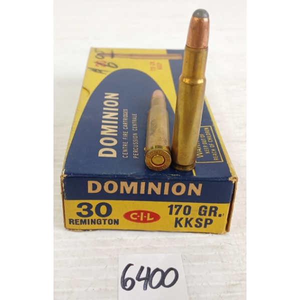 AMMO: 20X DOMINION .30REM - 170GR - KKSP
