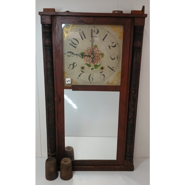 1825 H. UTLEY & CO. WEIGHT DRIVEN MOV'T CLOCK
