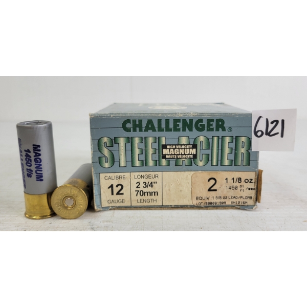 AMMO: 25X CHALLENGER 12GA - 2-3/4IN - #2 SHOT