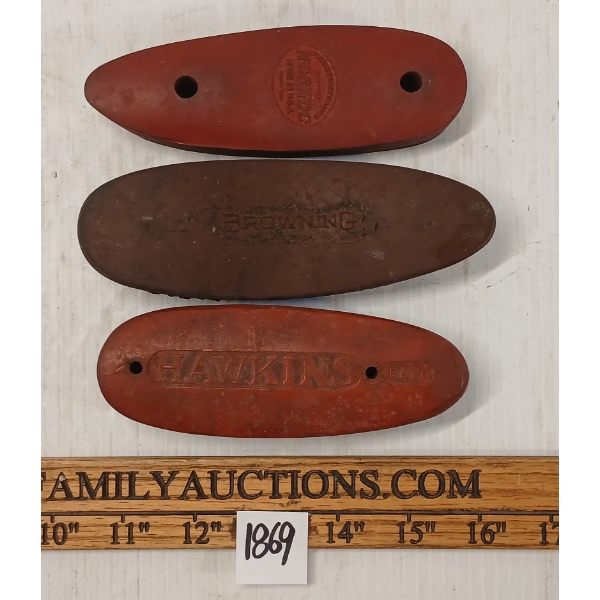 LOT OF 3 - RUBBER BUTT PLATES