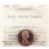 Image 1 : 1-cent 1971 ICCS SP67 HC Red