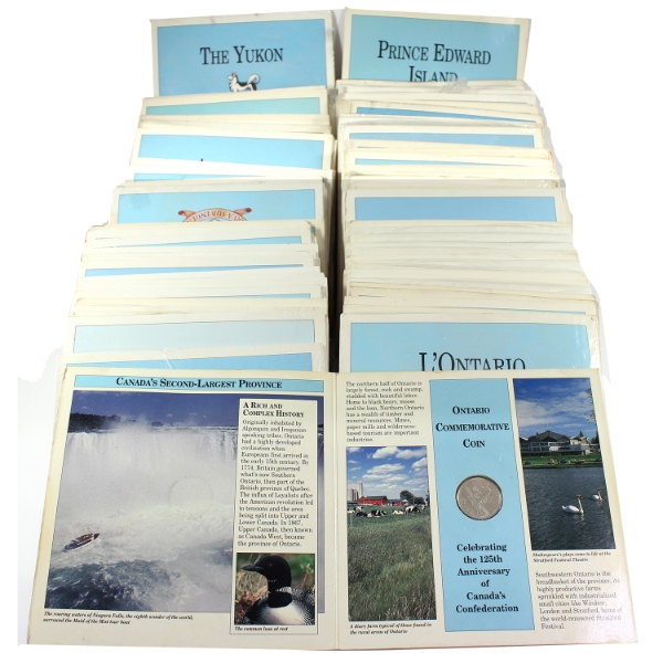 *Bulk Collection of 101x 1992 Province Information Booklet with 25-cents. 101pcs. 